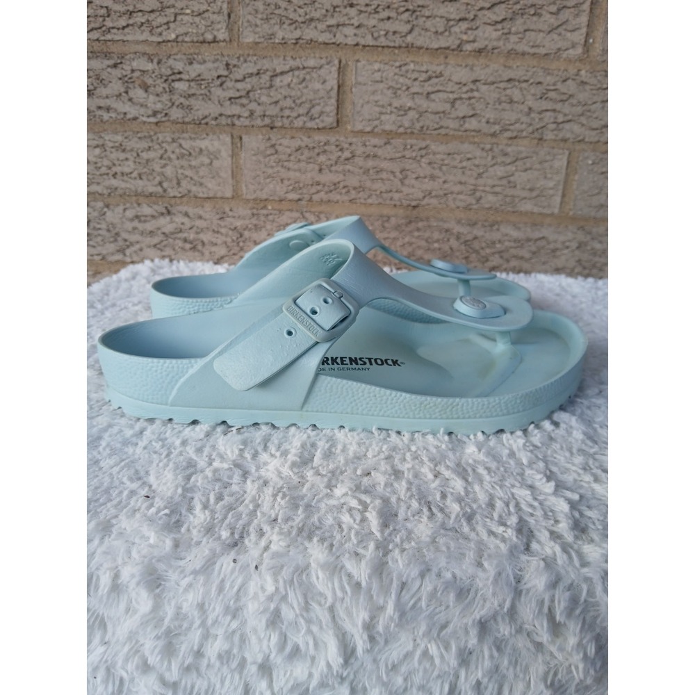 Birkenstock Gizeh Essentials Eva Thong Sandals Seafoam Green Sz 37 US 6